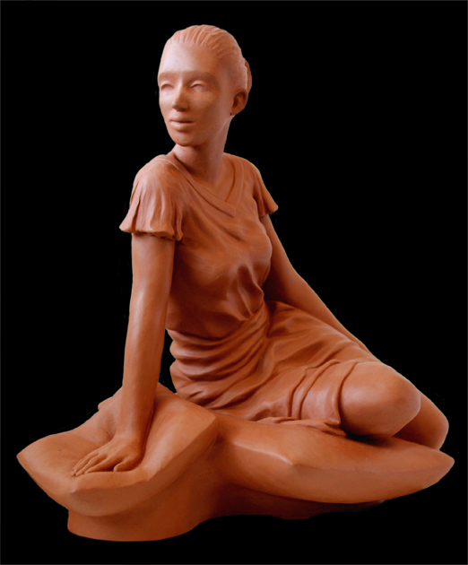 "Fine Art Clay Figurative Sculpture"