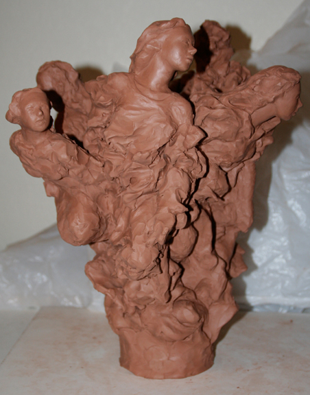Working Figurative Sculpture Clay Figurative Sculpture