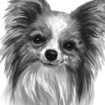 "Dog Head Portrait Painting"