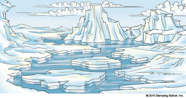 "Cartoon Landscape Drawing Art"