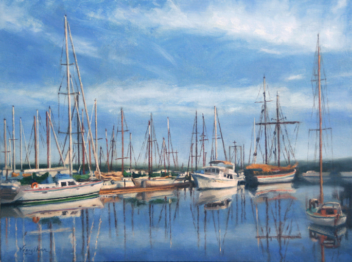 American Seascape Sailboat Artwork
