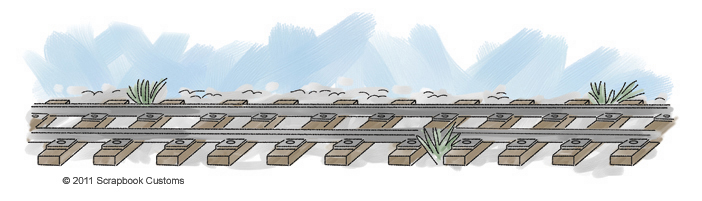 Classic Railroad Art Drawing