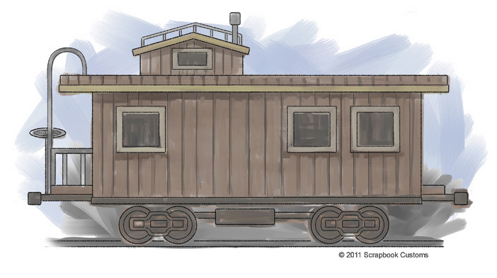 Classic Railroad Art Drawing