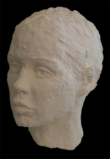 Head of a Girl Sculpture "Fine Art Figurative Bust Sculpture"