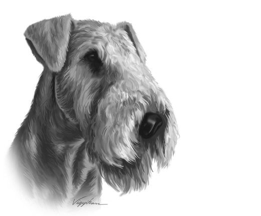 "Dog Head Portrait Painting"