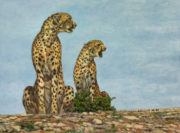 "Highlanders" acrylic painting by Dean Vigyikan