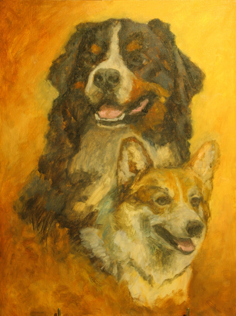 Canine Dog Portrait Artwork