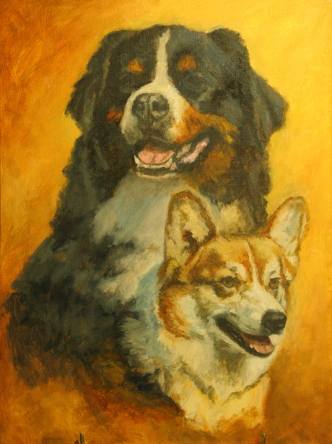Dog Pet Artwork Progression