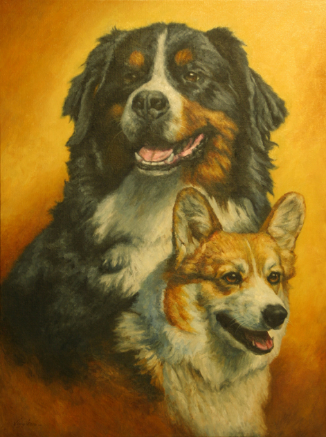 Completed Dog Artwork