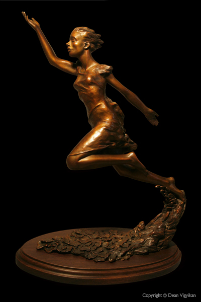 Fine Art Bronze Female Woman Figurative Fantasy Sculpture