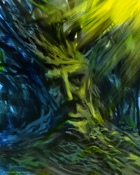 tree, gnarly, forest, face, man, fantasy, light, sunshine, grove, fairy tale, vegetation, eyes, morning, dawn, branches, bark, humor, woods, magic, magical, mystery, mysterious, plant, life, creature, enchanted, spirit, woodland